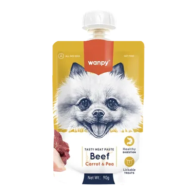 Wanpy Beef Carrot & Pea ВАНПІ КРЕМ-ПЮРЕ ЯЛОВИЧИНА З МОРКВОЮ рідкий корм для собак